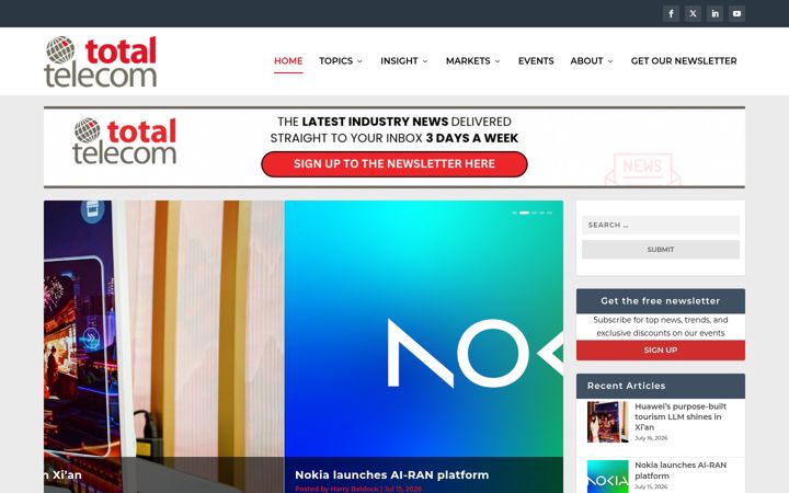 Screenshot of totaltele.com