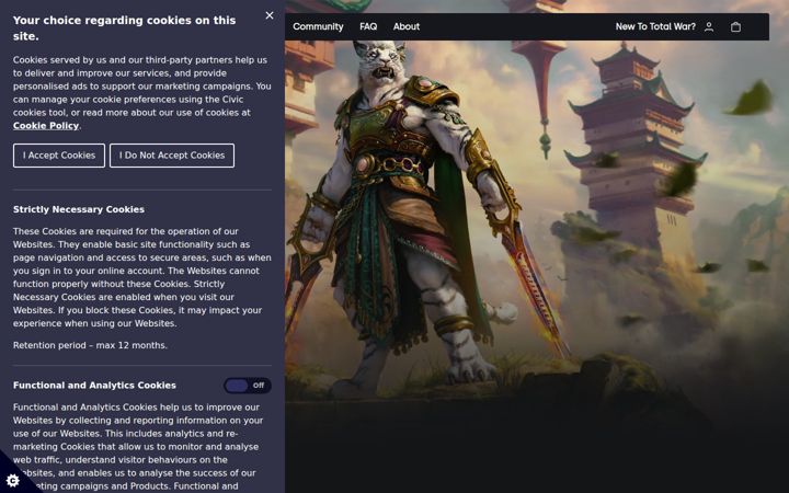 Screenshot von totalwar.com
