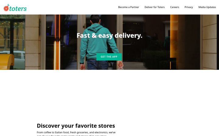 Screenshot of totersapp.com