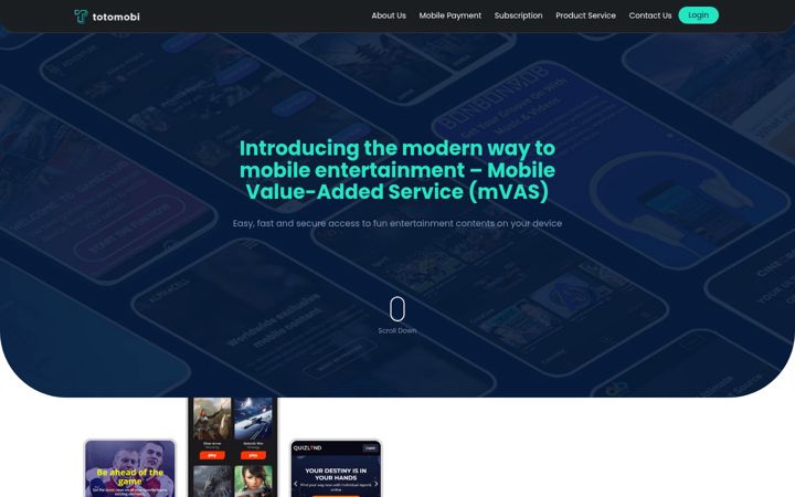 Screenshot of totomobi.com