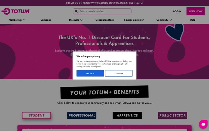 Screenshot of totum.com