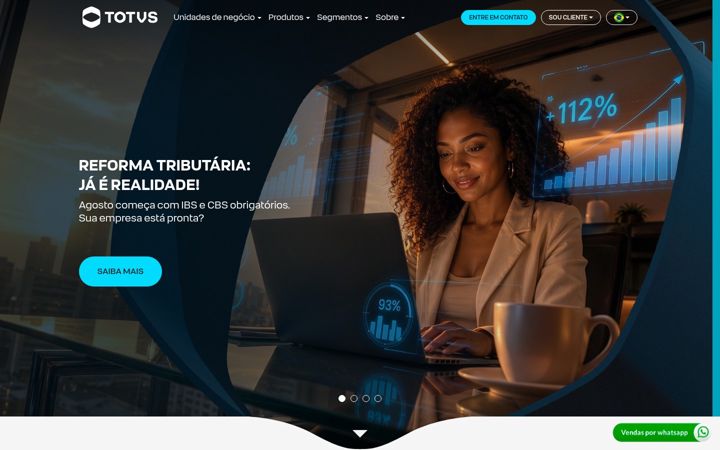 Zrzut ekranu totvs.com.br