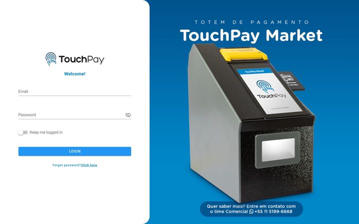 Screenshot of touchpay.market