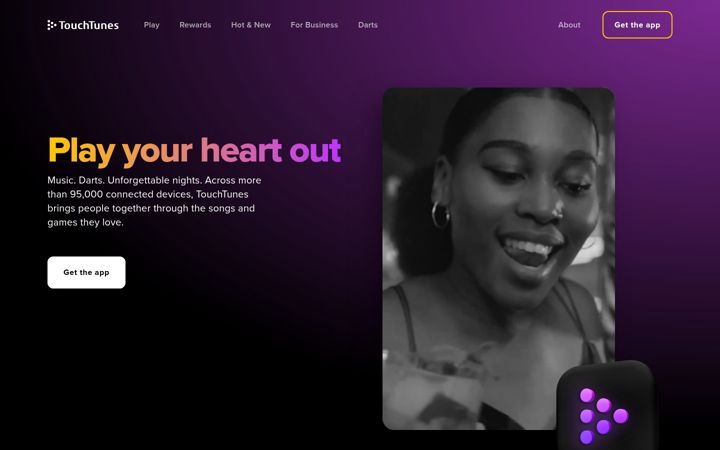 Screenshot ta' touchtunes.com
