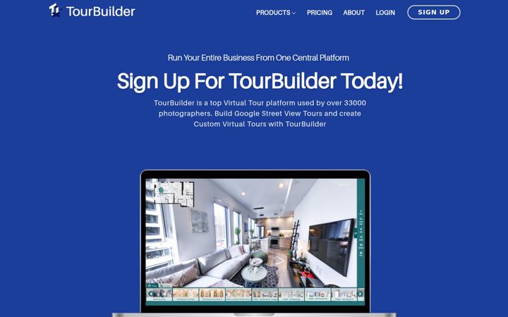 Screenshot of tourbuilder.com