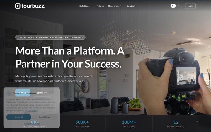 Screenshot of tourbuzz.net