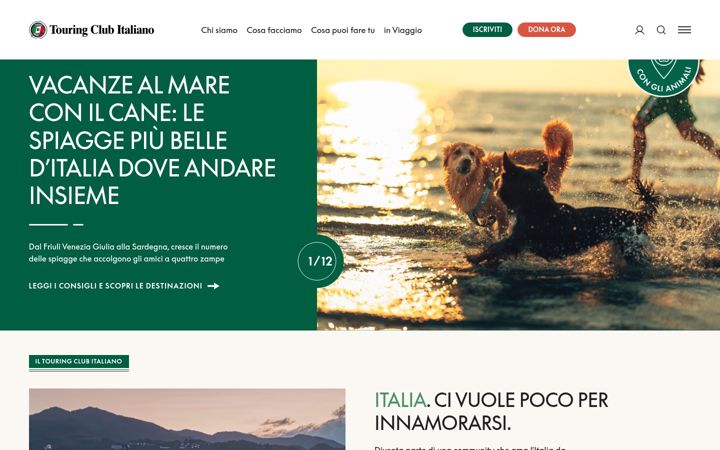 Screenshot of touringclub.it