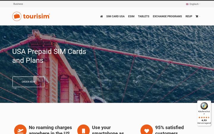 Screenshot of tourisim.de