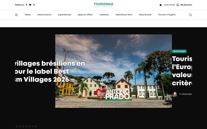Screenshot of tourismag.com