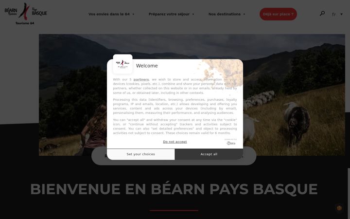 Screenshot of tourisme64.com
