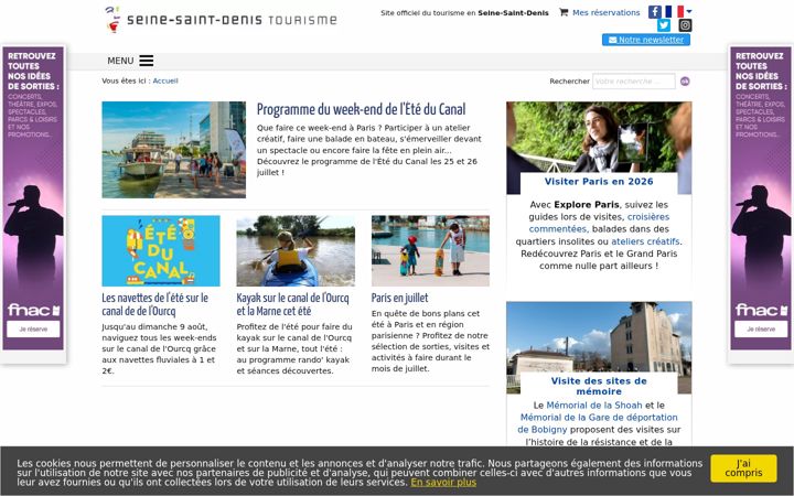 Screenshot of tourisme93.com