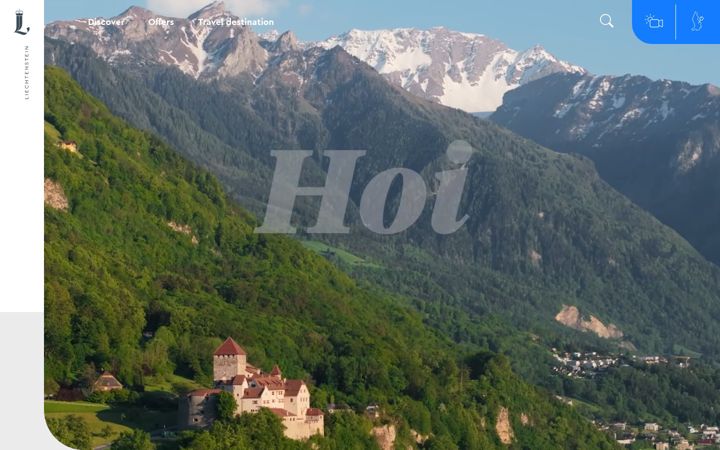Screenshot of tourismus.li