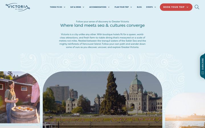 Screenshot of tourismvictoria.com