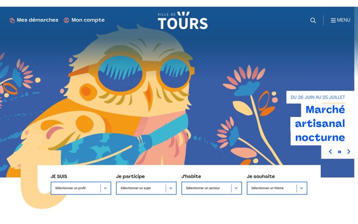Screenshot of tours.fr