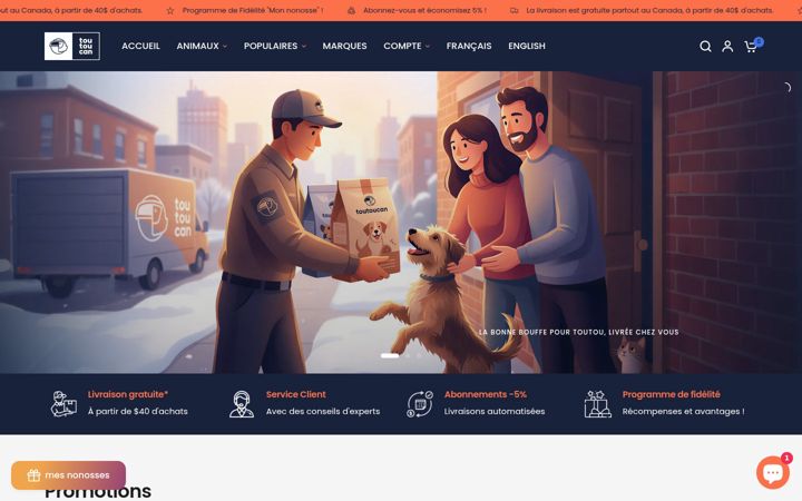 Screenshot of toutoucan.com
