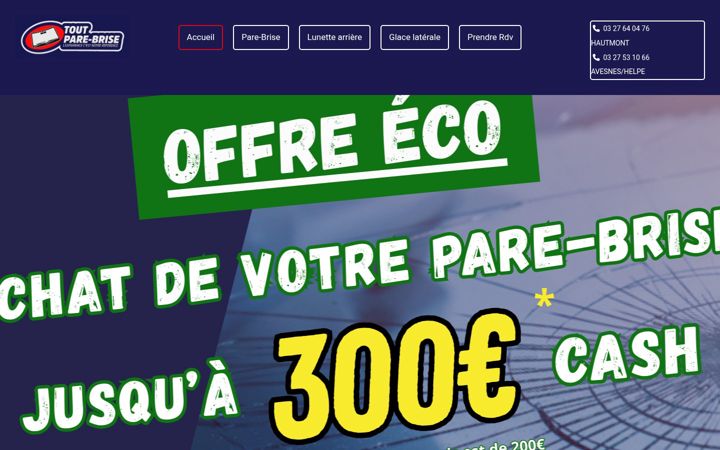 Captura de ecrã de toutparebrise.fr