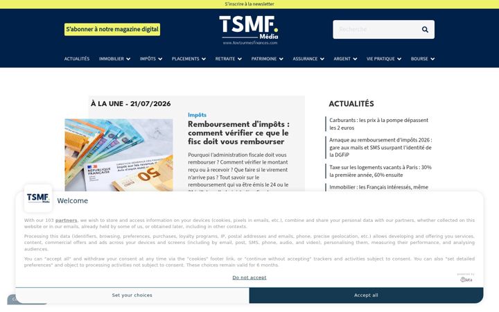 Screenshot of toutsurmesfinances.com