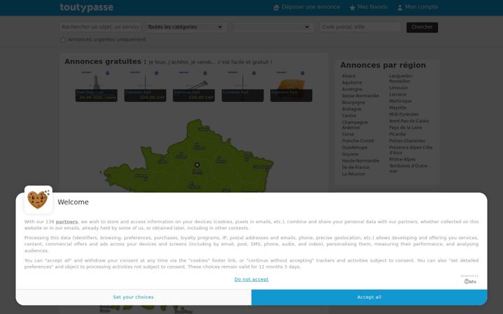 Screenshot of toutypasse.com