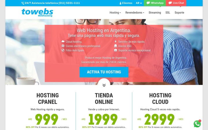 Screenshot van towebs.com