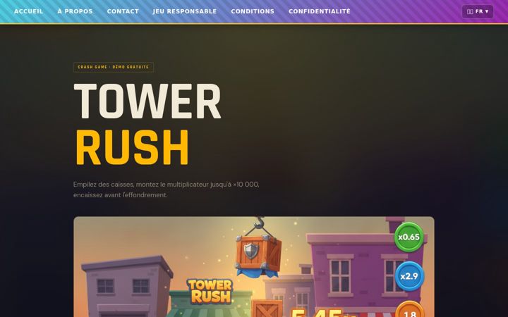 Screenshot of towerrush-fr.fr
