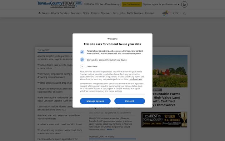 Screenshot of townandcountrytoday.com