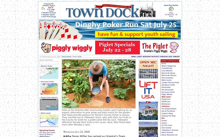 Screenshot von towndock.net
