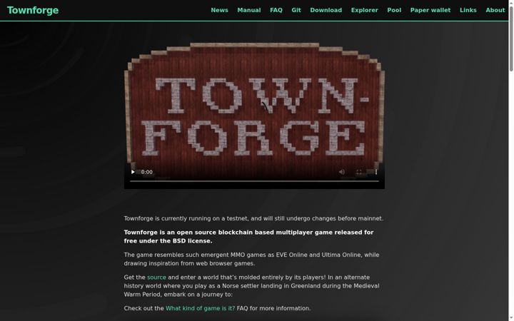 Screenshot of townforge.net