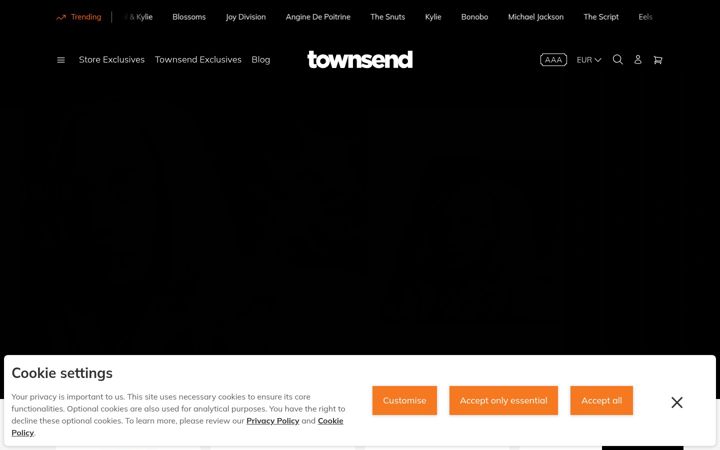 Zrzut ekranu townsendmusic.store
