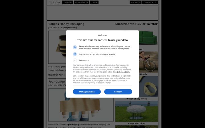 Screenshot of toxel.com