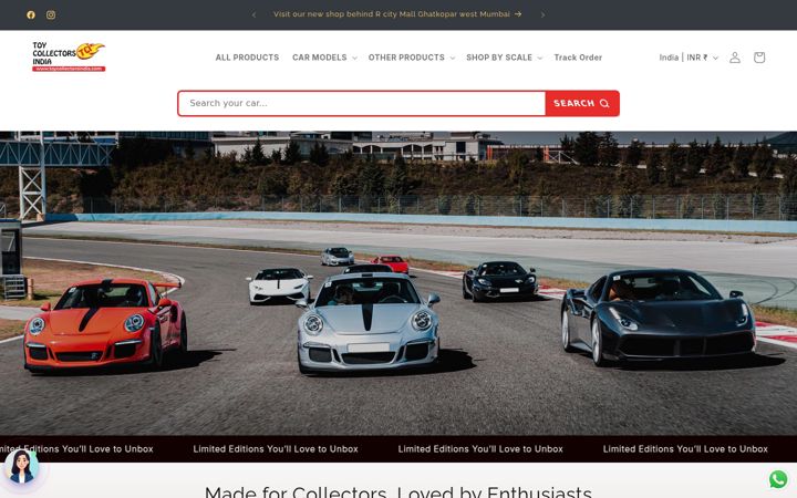 Screenshot of toycollectorsindia.com