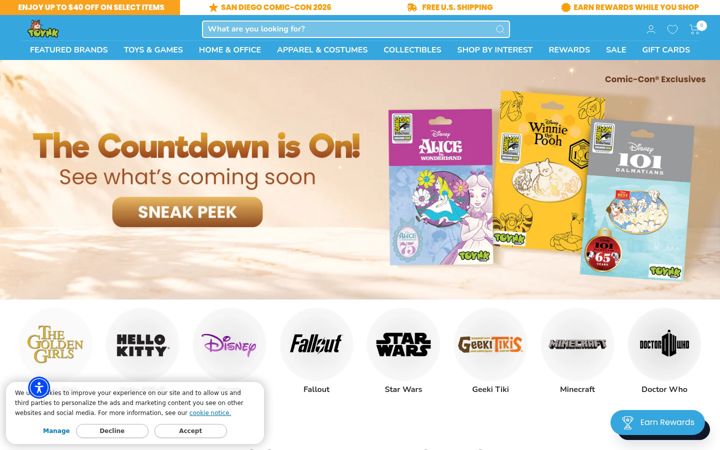 Screenshot of toynk.com
