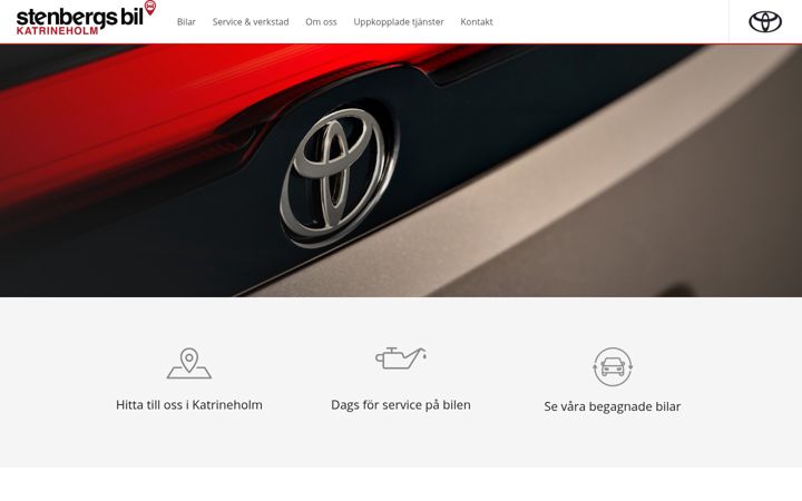 Skærmbillede af toyotakatrineholm.se