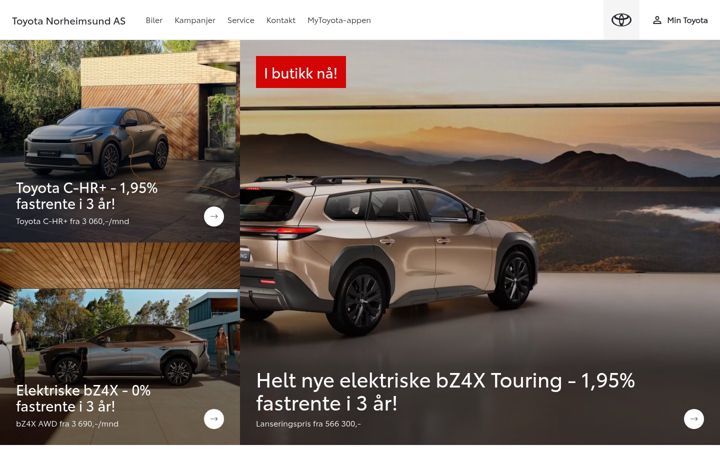 Screenshot of toyotanorheimsund.no