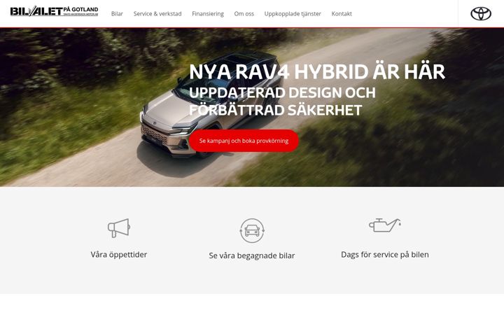 Screenshot of toyotavisby.se