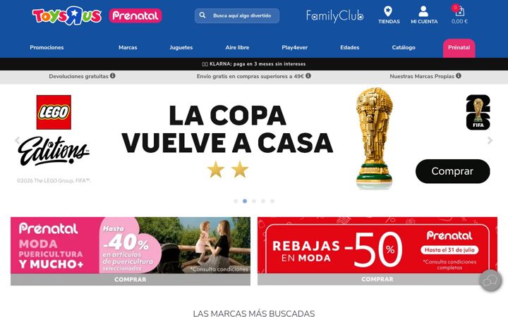 Screenshot of toysrus.es