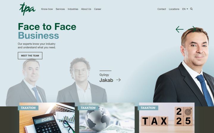 Skjámynd af tpa-group.hu