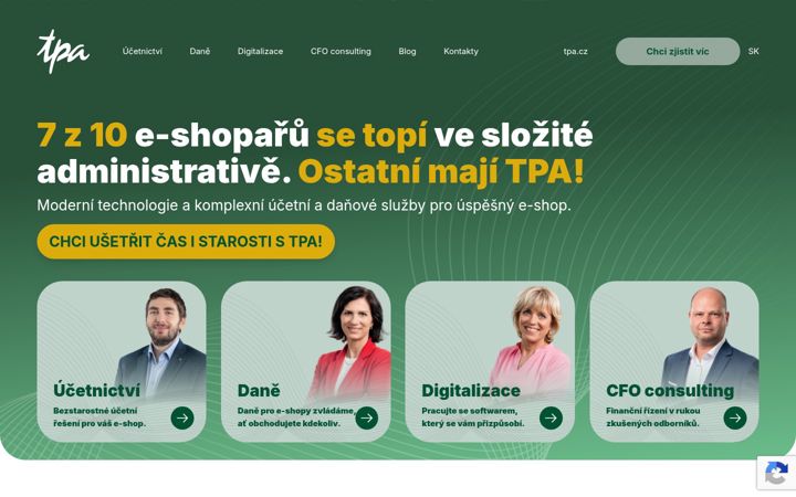 Screenshot of tpaecommerce.cz