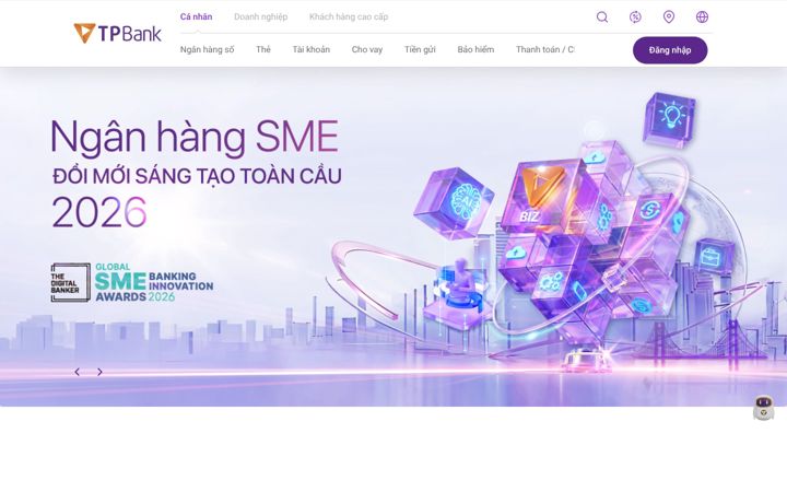 Screenshot of tpb.vn