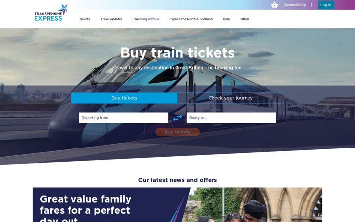 Screenshot of tpexpress.co.uk