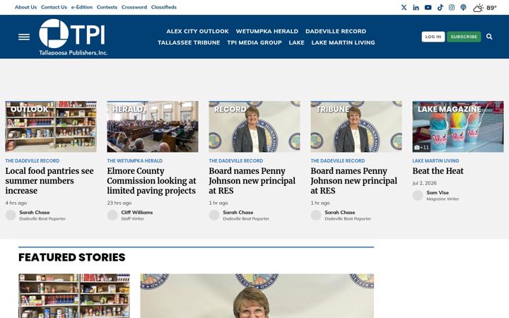 Screenshot of tpimediagroup.org
