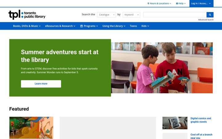Screenshot of tpl.ca