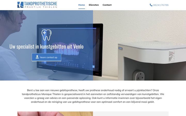 Screenshot van tppthielen.nl