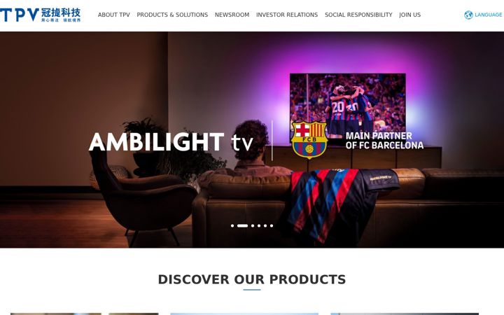 Screenshot of tpv-tech.com