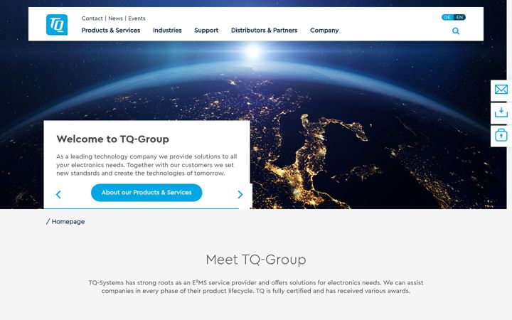 Screenshot of tq-cloud.com