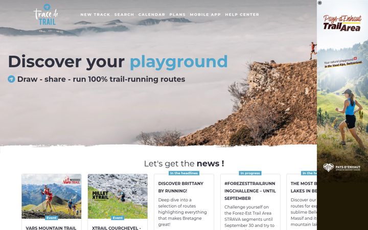 Screenshot of tracedetrail.fr