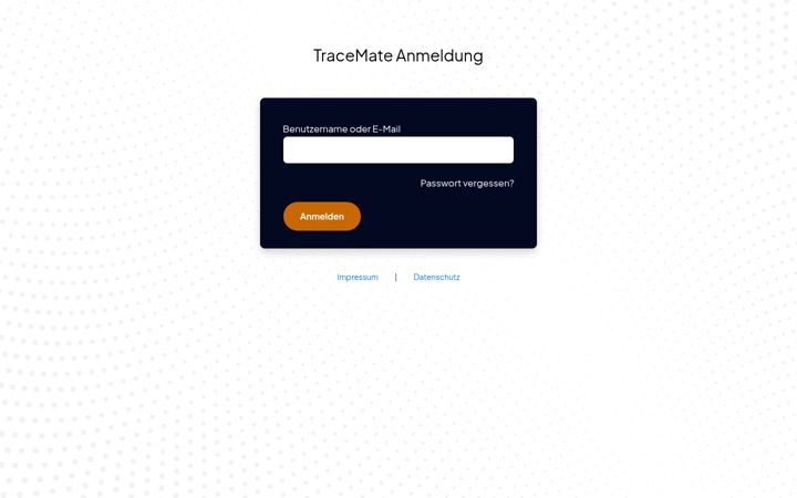 Screenshot of tracemate.de