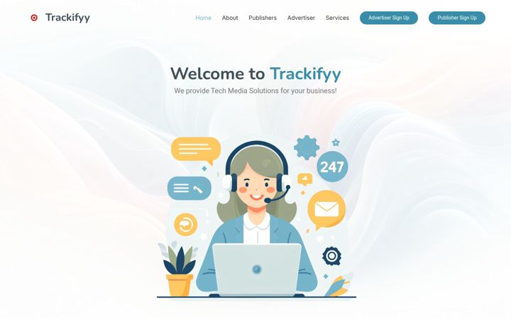 Screenshot von trackifyy.com