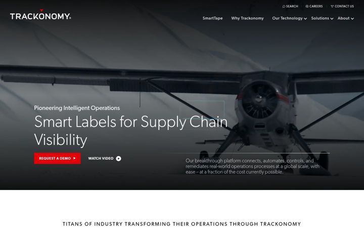 Screenshot of trackonomysystems.com