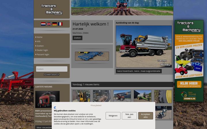 Screenshot of tractors-and-machinery.nl