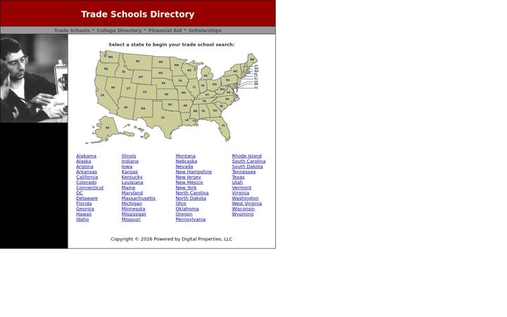 Screenshot of trade-schools-directory.com